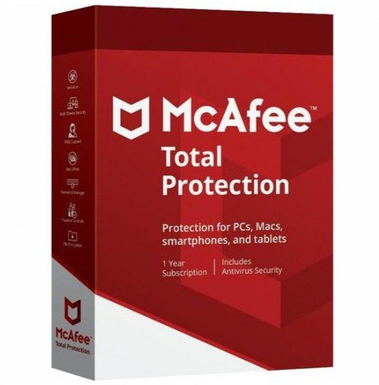 McAfee Total Protection (2023) 1 zařízení 1 rok - McAfee - LicenceX.cz
